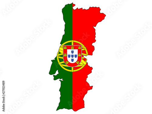 Illustration: Map of Portugal Map of Portugal