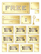 Metal vector badges