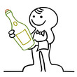 figur mit geschlossenem champagner figur mit geschlossenem champagner