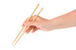Hand with chopsticks