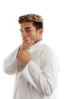 Ethnic man pointing finger at you