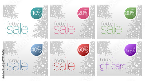 Vector: Holiday Sale Card Holiday Sale Card