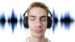 Listening to headphones