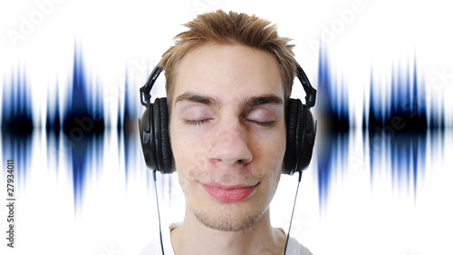 Foto: Listening to headphones Listening to headphones