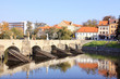 The oldest stone bridge in central Europe, Pisek, Czech Republic The oldest stone bridge in central Europe, Pisek, Czech Republic
