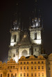 Prague - gothic church Our Lady before Tyn - night Prague - gothic church Our Lady before Tyn - night