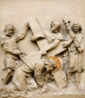 Vienna - relief Christ fall under the cross