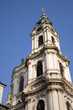 st. nicholas church in prague - baroque tower st. nicholas church in prague - baroque tower