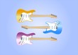 guitar collection ( background on separate layer )
