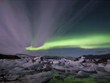Northern Lights at Jökulsárlón.