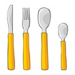 fully editable vector illustration of isolated dishware fully editable vector illustration of isolated dishware