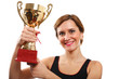 Young lady with gold cup