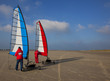 landsailing on the beach