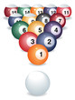 Pool game balls Pool game balls