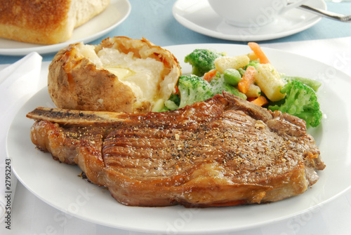 Photo: Grilled rib eye steak Grilled rib eye steak