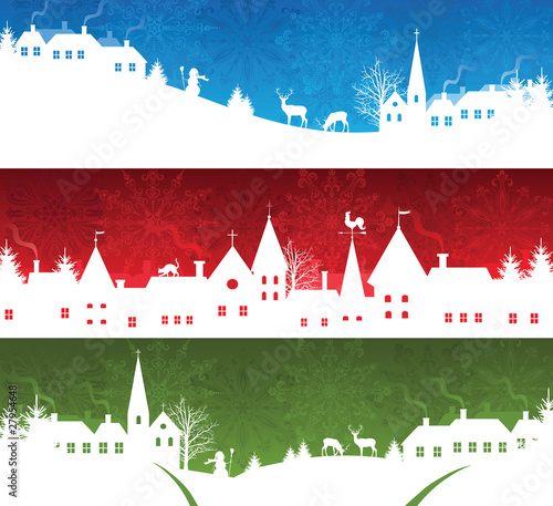 Vector: Christmas banners. Christmas banners.