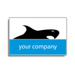 Logo Shark,  speedboat , fishing (vector)