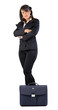 woman standing  with crossed hands