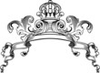 One Color Royal Crown Vintage Curves Banner One Color Royal Crown Vintage Curves Banner