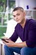 man with mobile phone