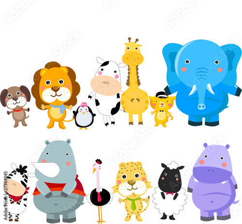 Vector: set of animals set of animals