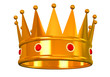 Golden king's/queen's crown Golden king's/queen's crown