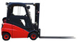 Forklift truck isolated