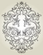 Fancy Fleur De Lis Frame