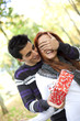 young couple surprise