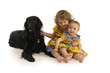 Girls with Dog