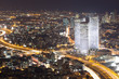 Tel aviv skyline - Night city Tel aviv skyline - Night city