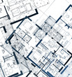 Horizontal Blueprint. Vector illustration