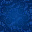 Seamless blue swirls background