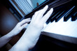 hands of a piano player hands of a piano player