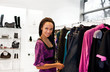 Luxory brunette shopping
