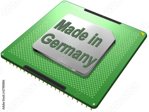 Vektor: Chip / Prozessor Made in Germany Chip / Prozessor Made in Germany