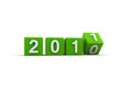 Illustration: New year 2011 green New year 2011 green