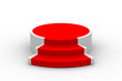 podium on white background. Isolated 3D image