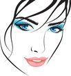 beauty girl face. design elements beauty girl face. design elements