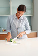 Pretty woman preparing a meal Pretty woman preparing a meal
