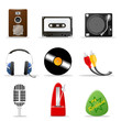 3d Iconset Musik bunt