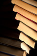 Pile of books on a black background Pile of books on a black background