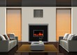 3d wohnzimmer orange