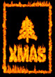 Christmas Card Made of Fire Christmas Card Made of Fire
