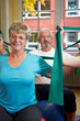 Dehnen mit Gymnastikband