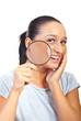 Smiling woman with healthy skin