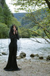 beauty woman in dress