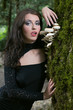 beauty woman in forest
