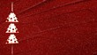 Pending Christmas Tree Red Background