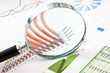 magnifying glass and with a diagram